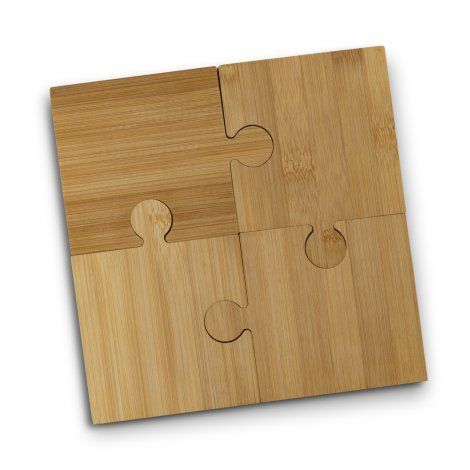 [122200] NATURA Puzzle Coaster - Set of 4 - 122276