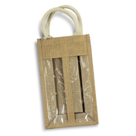[122672] Serena Jute Double Wine Carrier - 122950