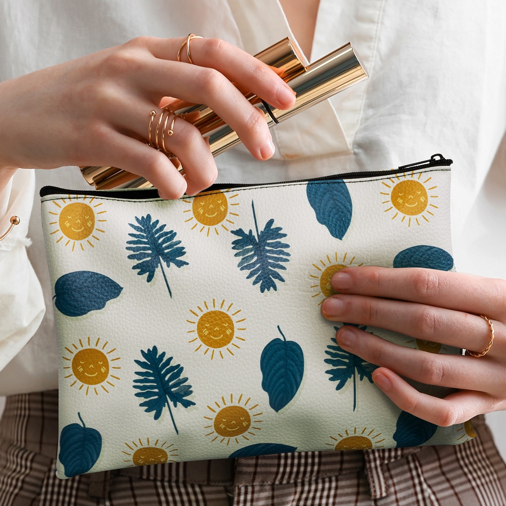 [131112] Flora Cosmetic Bag - Medium - 123555