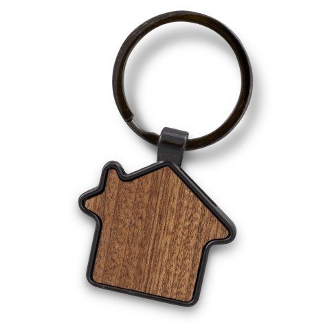 [123003] Santo House Shaped Key Ring - 123015 (Gunmetal)