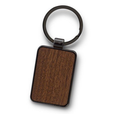 [123026] Santo Key Ring - Rectangle - 123550 (Gunmetal)
