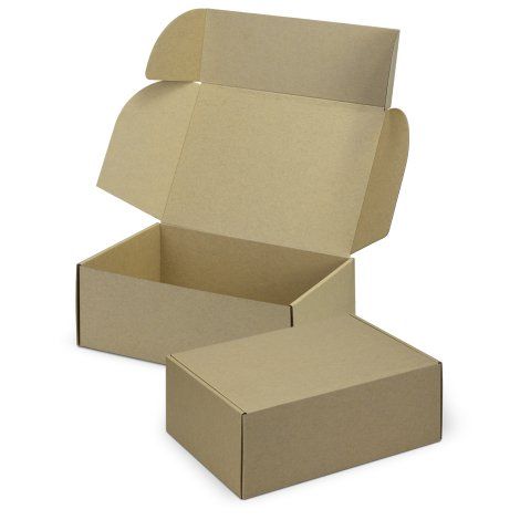 [126422] Die Cut Box with Locking Lid - 300x225x113mm - 124907 (Natural)