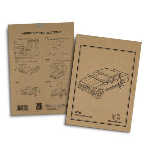 [124027] BRANDCRAFT UTE Wooden Model - 124027