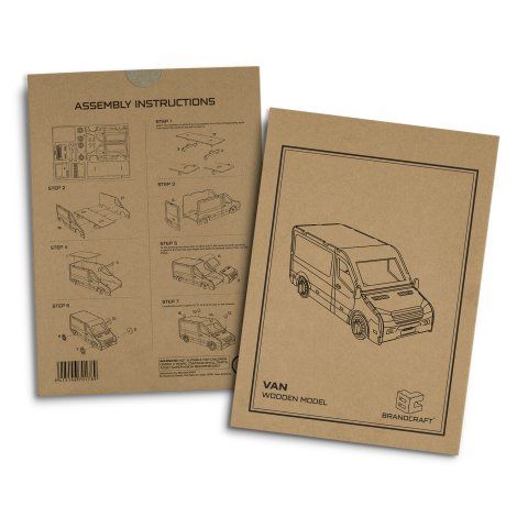[124031] BRANDCRAFT Van Wooden Model - 124031