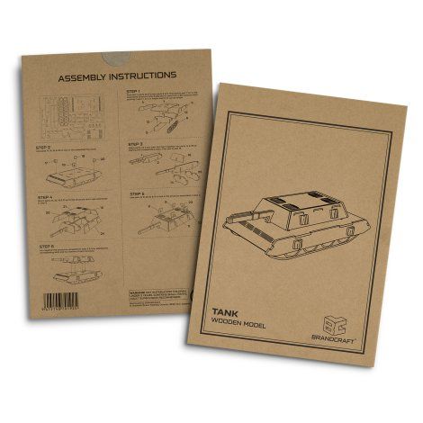 [124053] BRANDCRAFT Tank Wooden Model - 124053