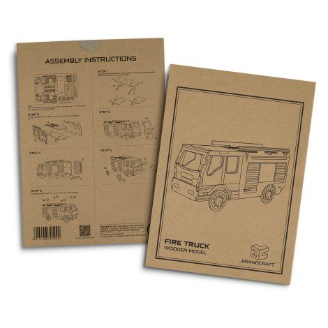 [124034] BRANDCRAFT Fire Truck Wooden Model - 124034