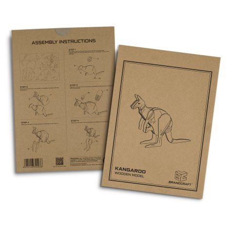[124044] BRANDCRAFT Kangaroo Wooden Model - 124044