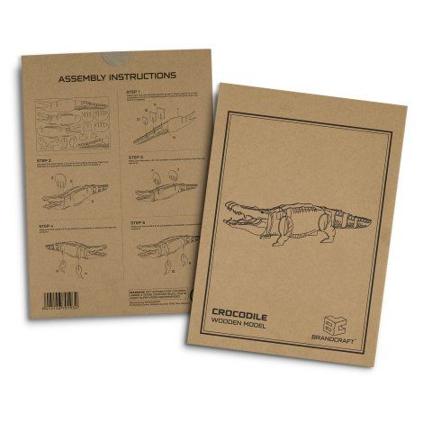 [124045] BRANDCRAFT Crocodile Wooden Model - 124045