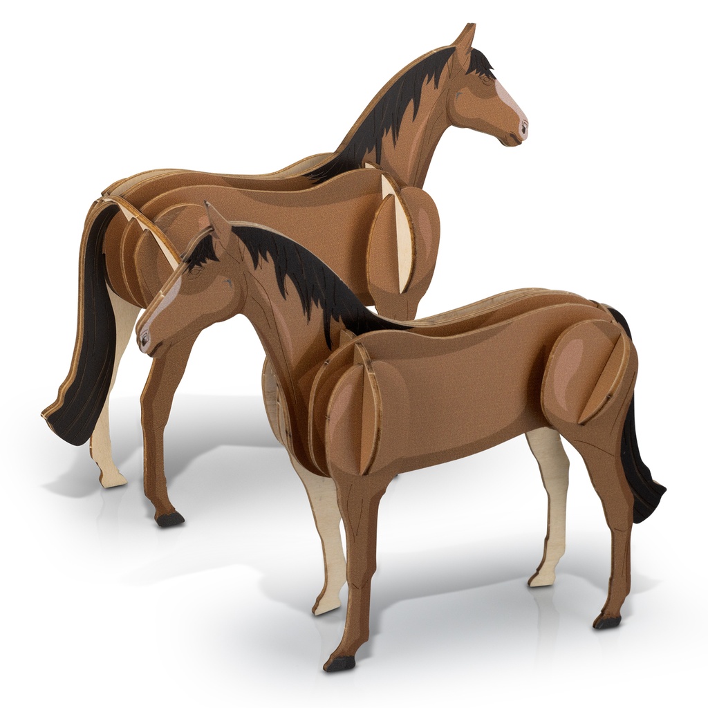 [126713] BRANDCRAFT Horse Wooden Model - 126730