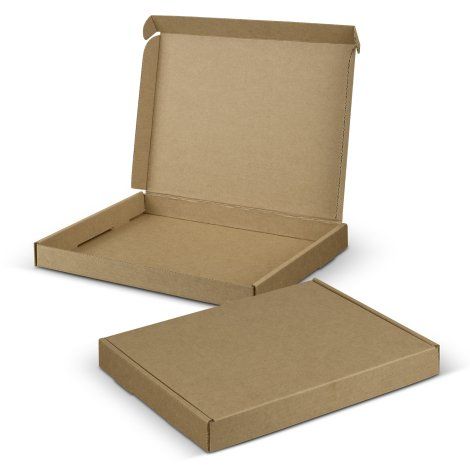 [126420] Die Cut Box with Locking Lid - 230x165x22mm - 127037 (Natural)