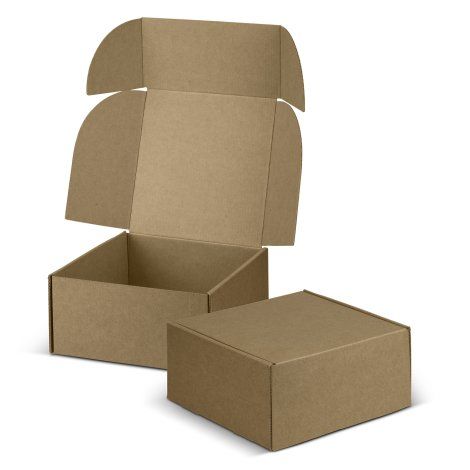 [126421] Die Cut Box with Locking Lid - 167x167x83mm - 127039 (Natural)