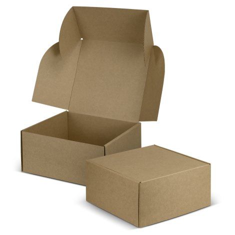 [126422] Die Cut Box with Locking Lid - 225x225x113mm - 127040 (Natural)