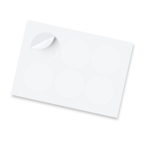 [127920] Sticker Sheet 80mm Circle - Gloss - 127920