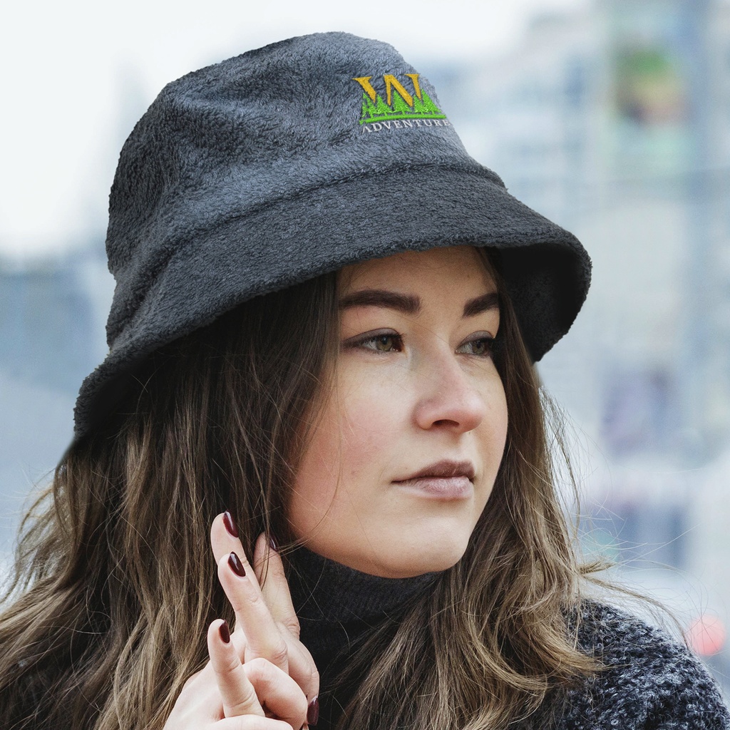 [119431] Bondi Terry Towelling Bucket Hat - 119456 (S, Black)