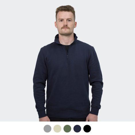 [123152] TRENDSWEAR Camden Unisex Quarter Zip - 123156 (XS, Black)