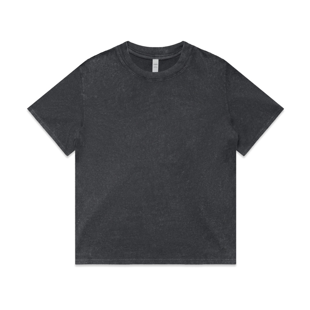 Wo's Stone Wash Heavy Tee - 4085