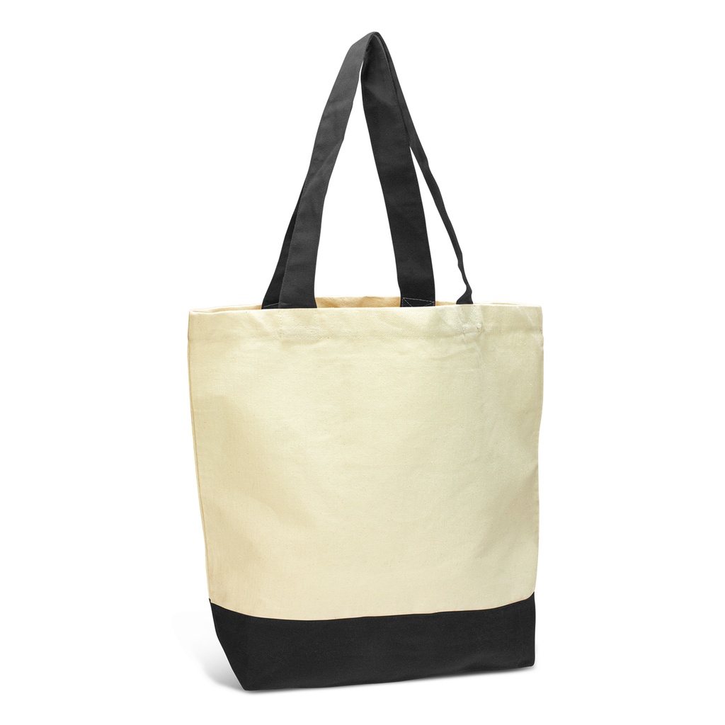 [116868] Sedona Canvas Tote Bag - 116873 (Black/Natural)