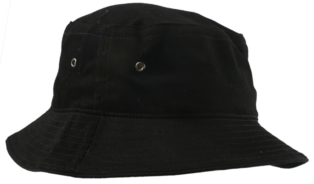 [4007-BL.BL-XS] Bucket Hat - 4007 (XS, Black,Black)