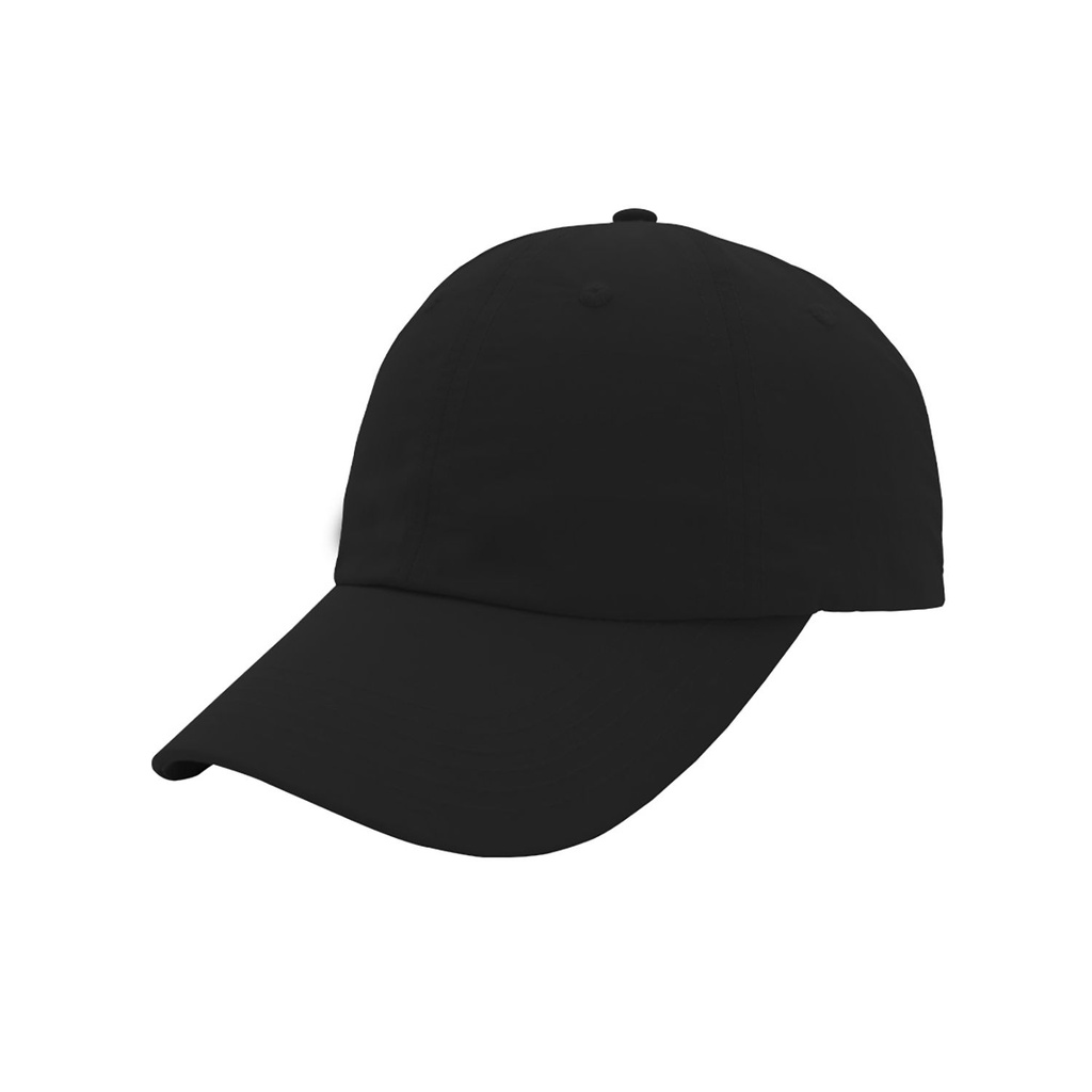 [HF23600BL-HW24] F23600 - Headwear24 Crushed Nylon 6 Panel Cap (Black)