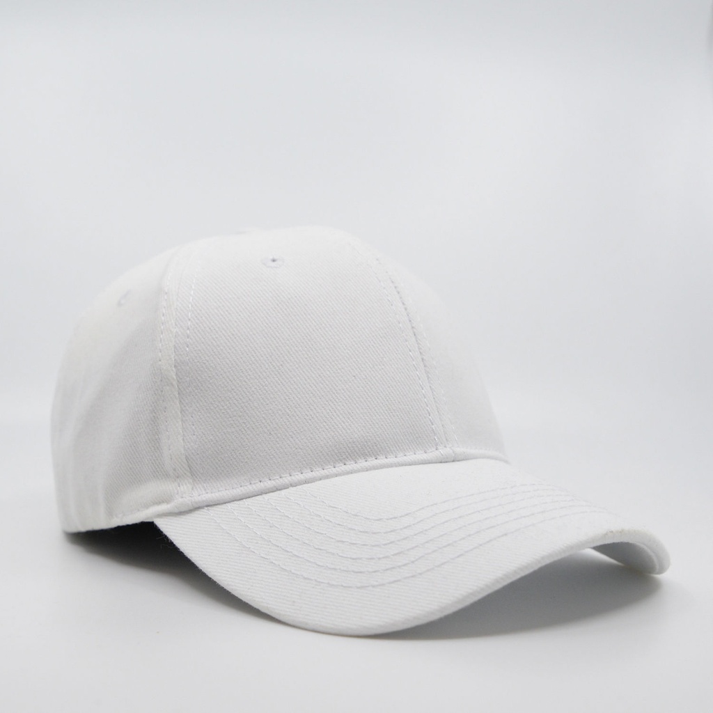 [H6009WH-HW24] 6009 - Headwear24 6 Panel Brushed Cotton Cap (White)