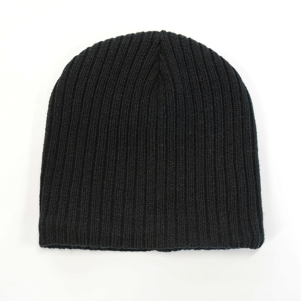 [HB003BL-HW24] B003 - Headwear24 Cable Knit Fleece Beanie (Black)