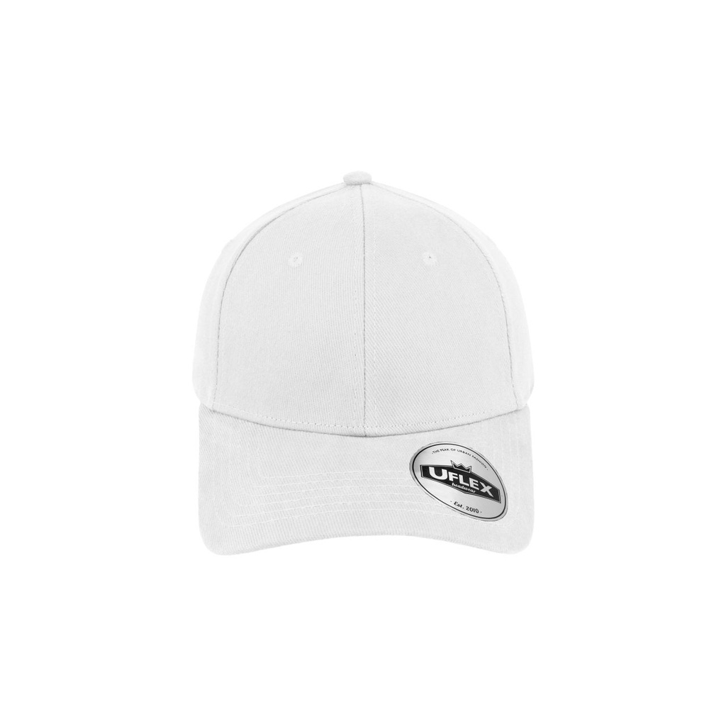 [HU15603WH-2XL] U15603 - UFlex Adults Pro Style 6 Panel Fitted (2XL, White)
