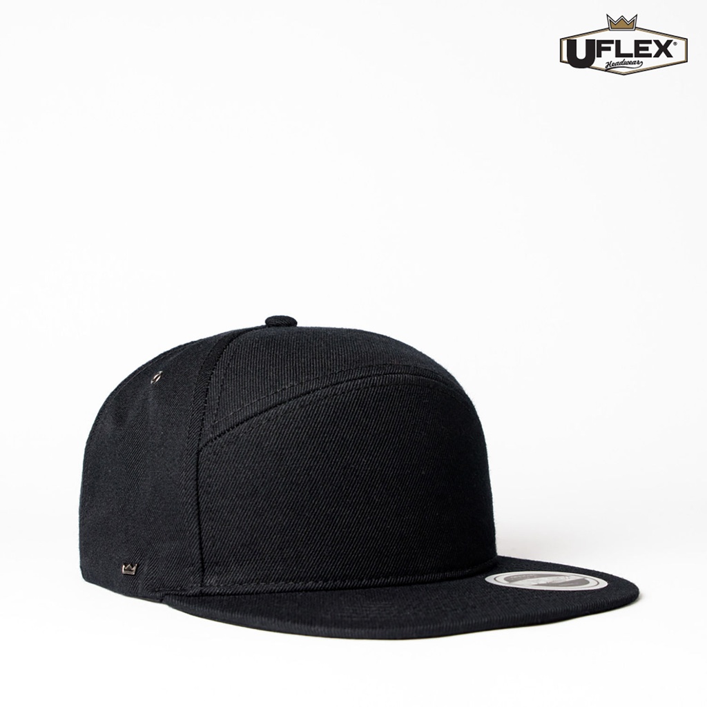 [HU15607BL-HW24] U15607 - UFlex Adults Fashion 6 Panel Snapback