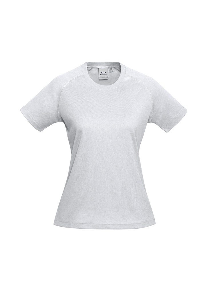 [9401042234025] T301LS - Sprint Womens Short Sleeve Tee (6, White)