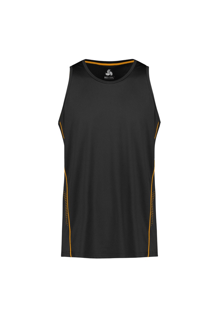 [9401042641922] SG319M - Balance Mens Singlet (XS, Black/Gold)