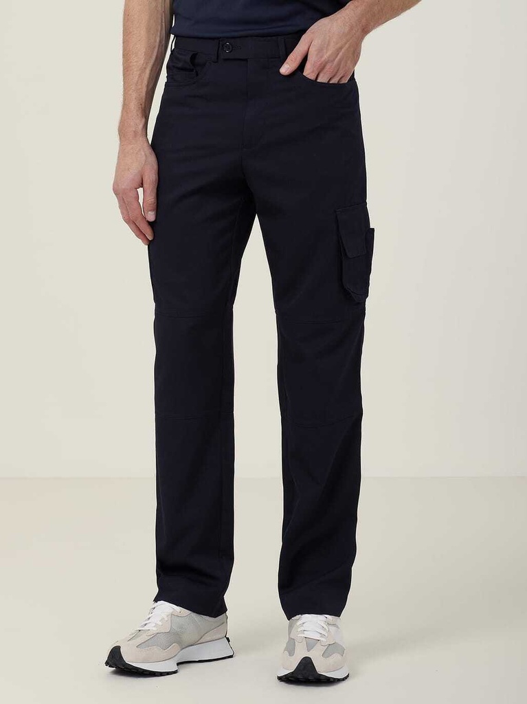 [9400083326478] CATCLD - Poly Viscose Gaberdine Flex Waist Cargo Pant (77)