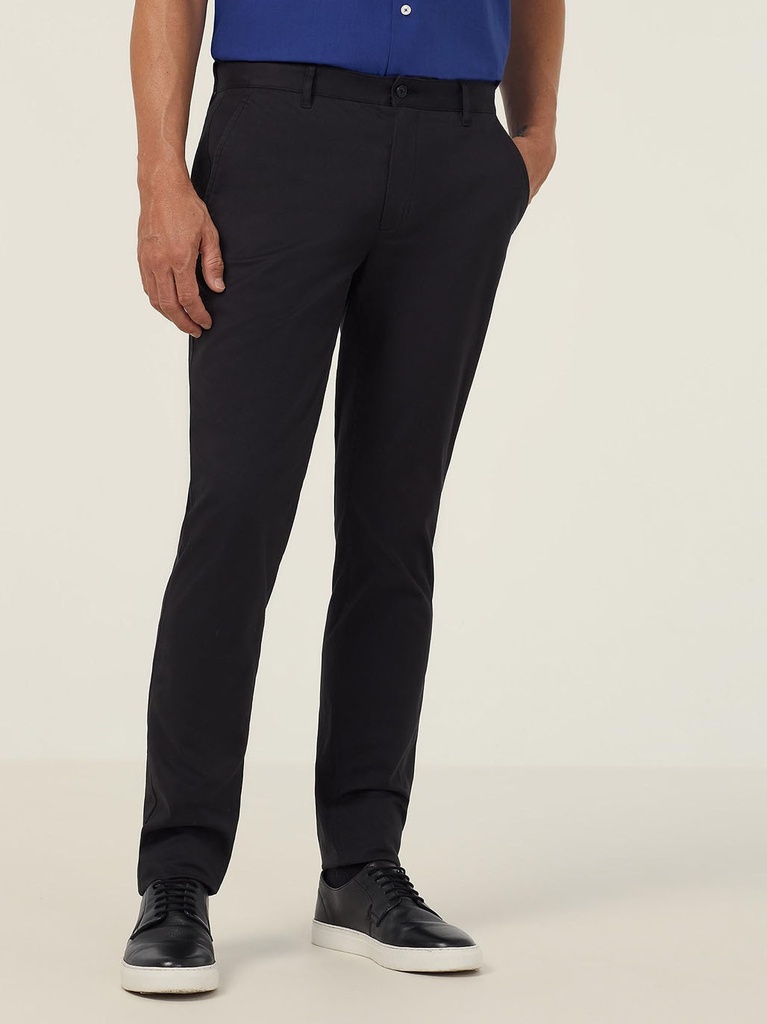 [9357732316550] CATCNM - Stretch Cotton Chino Pant (77, BLACK)