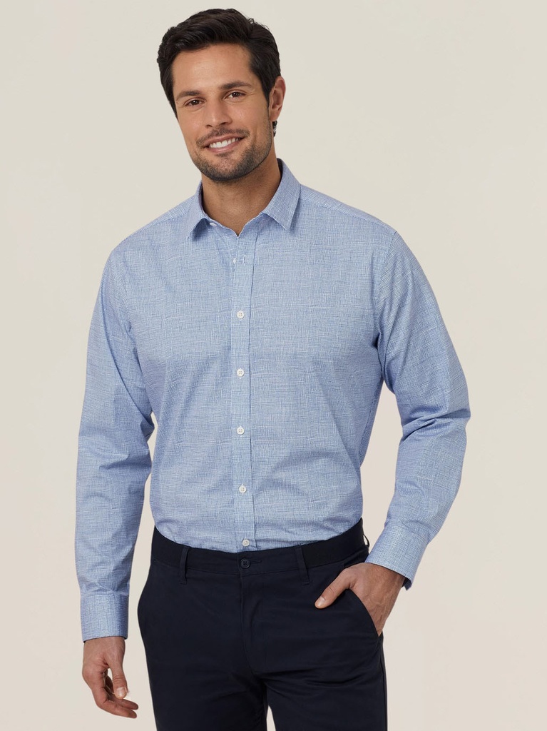 [9352795905291] CATJDC - Avignon Abstract Print Stretch Long Sleeve Shirt (38)