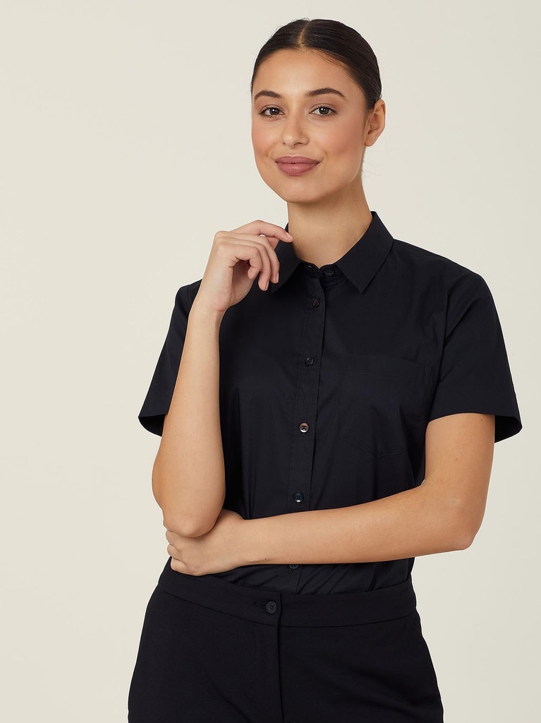 [9352795913647] CATUK8 - Avignon Stretch Short Sleeve Slim Shirt (6, WHITE)