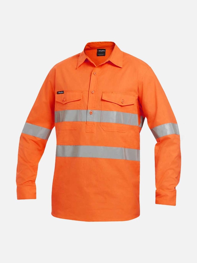 [9400021512413] K54896 - Workcool 2 Hi-Vis Reflective Closed Front Shirt (2XS)