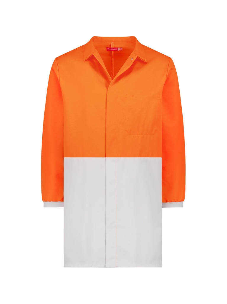 [9400083405142] N2CU06 - DUSTCOAT HI VIZ LONG SLEEVE CUFF (3, WHITE/FLUORO ORANGE)