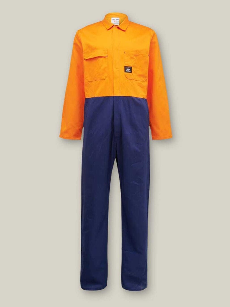 NOD1HV - Day Only Cotton Hi-Vis Dome Front Overall