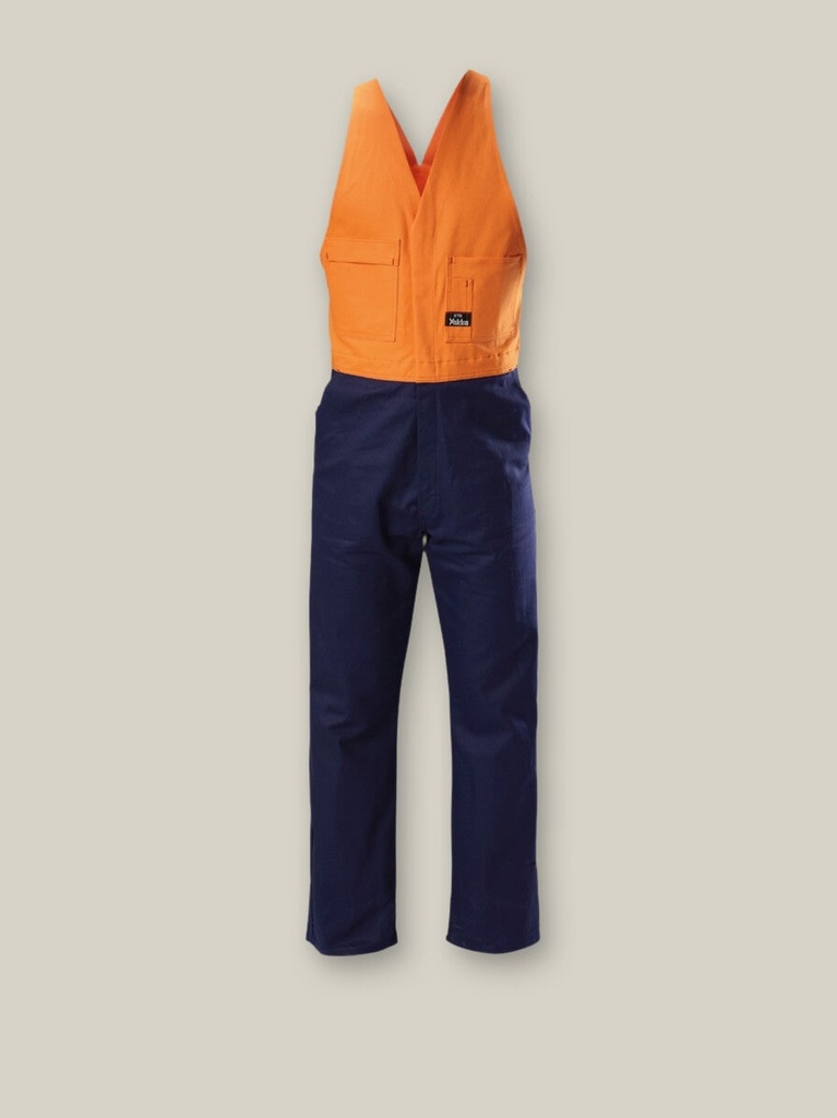 [9400021820983] Y01526 - Foundations Hi-Vis Two Tone Cotton Overall (77)