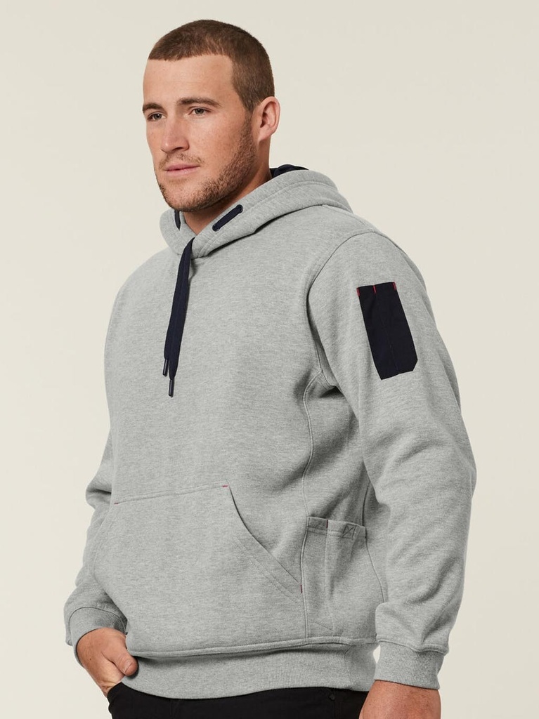 [9400021948748] Y19326 - Brushed Fleece Workwear Hoodie (XS, BLACK)