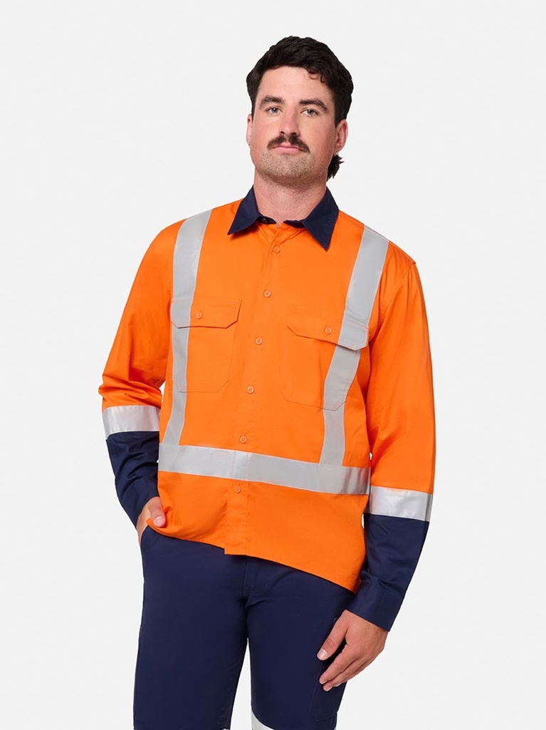 [9400083415165] K54938 - ORIGINALS HI-VIS  SHIRT- X-BACK TAPED-TTMC (XS)