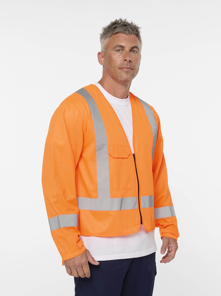 [9400083415639] K57011 - ORIGINALS TTMC LS COLLARED VEST WITH ZIP CLOSURE (XS)