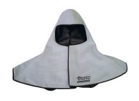 [EFC] FUSION WELDERS HOOD/SNOOD GREY LEATHER, KEVLAR STITCHED