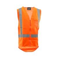 [AVEST302-OR-XS] ESKO PREMIUM TTMC-W23 SAFETY VEST - WITH ID POCKET - SIZE (XS)