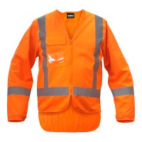 [AVEST305-OR-S] ESKO L/S TTMC-W23 X-BACK SAFETY VEST - NO ID POCKET - SIZE (S)