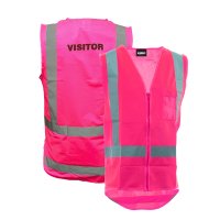 [AVEST307-PK-S] ESKO VISITOR SAFETY VEST - SIZE (S)