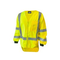[AVEST313-YE-S] ESKO PREMIUM L/S D/N SAFETY VEST - WITH ID POCKET - SIZE (S)