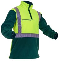[PCF1012-FLYE/SP-XS] CAUTION D/N POLAR FLEECE 1/2 ZIP TUNIC - 380GM-SIZE (XS)