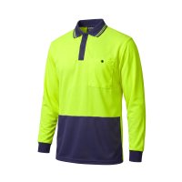 [APOLO201-YE/NA-S] ESKO L/S D/O MICRO FIBRE POLO - SIZE (S)