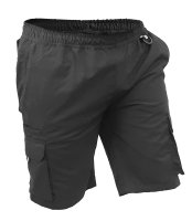 [PCT1580-BK-S] CAUTION PC RIPSTOP ELASTIC WAIST CARGO SHORTS-SIZE (S)