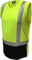 [PCS1461-FLYE/BK-XS] CAUTION D/N MICROVENT SINGLET-SIZE (XS)