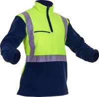 [PCF1012-FLYE/NA-7XL] CAUTION D/N POLAR FLEECE 1/2 ZIP TUNIC - 380GM-SIZE (7XL)